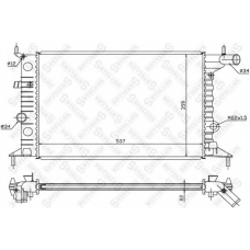 10-25060-SX STELLOX Радиатор, охлаждение двигателя