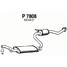 P7808 FENNO Средний глушитель выхлопных газов