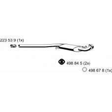 234023 ERNST Средний глушитель выхлопных газов
