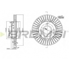 DBB072V BREMSI Тормозной диск