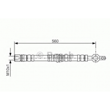 1 987 476 496 BOSCH Тормозной шланг