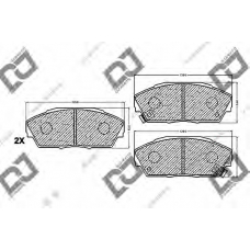 BP1226 DJ PARTS Комплект тормозных колодок, дисковый тормоз