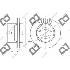 BD1962 DJ PARTS Тормозной диск