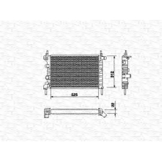 350213684000 MAGNETI MARELLI Радиатор, охлаждение двигателя