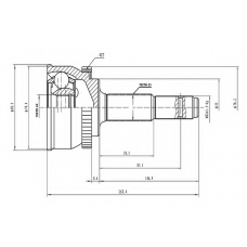 AW1510024A AYWIPARTS Шарнирный комплект, приводной вал