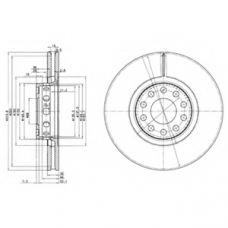 BG3033 DELPHI Тормозной диск