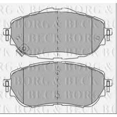 BBP2441 BORG & BECK Комплект тормозных колодок, дисковый тормоз