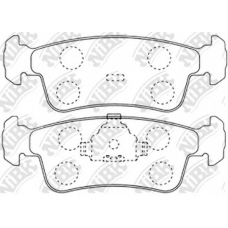 PN9008 NiBK Комплект тормозных колодок, дисковый тормоз