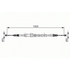 1 987 477 574 BOSCH Трос, стояночная тормозная система