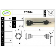 TC104 SERA Приводной вал