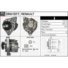 DRA1871 DELCO REMY Генератор