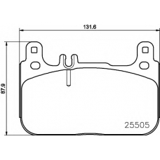 T2401 PAGID Комплект тормозных колодок, дисковый тормоз