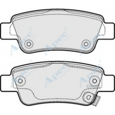 PAD1940 APEC Комплект тормозных колодок, дисковый тормоз