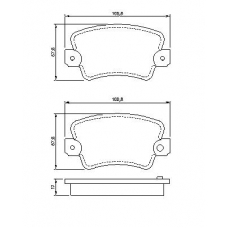 0 986 464 881 BOSCH Комплект тормозных колодок, дисковый тормоз