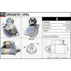 DRS3679 DELCO REMY Стартер