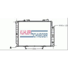 0305801 KUHLER SCHNEIDER Радиатор, охлаждение двигател