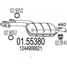 01.55380 MTS Средний глушитель выхлопных газов