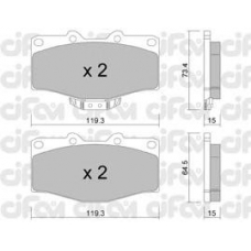 822-242-0 CIFAM Комплект тормозных колодок, дисковый тормоз