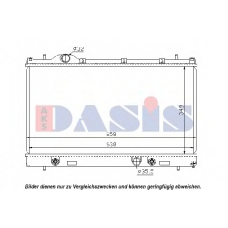 520014N AKS DASIS Радиатор, охлаждение двигателя