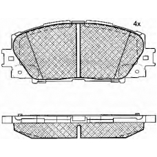 10836 BSF Комплект тормозных колодок, дисковый тормоз