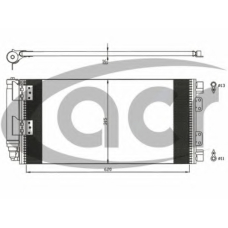 300597 ACR Конденсатор, кондиционер