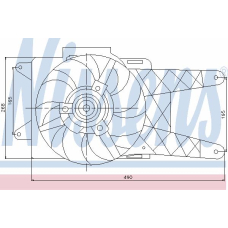 85138 NISSENS Вентилятор, охлаждение двигателя