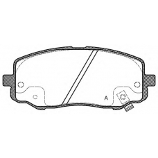 BPA1133.12 OPEN PARTS Комплект тормозных колодок, дисковый тормоз