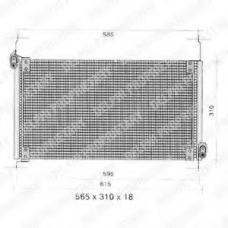 TSP0225258 DELPHI Конденсатор, кондиционер