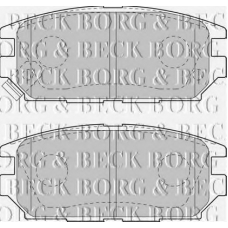 BBP1489 BORG & BECK Комплект тормозных колодок, дисковый тормоз