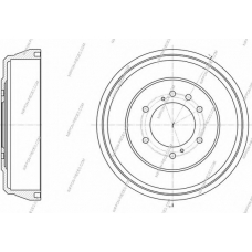 N340N09 NPS Тормозной барабан