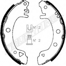7408 TRUSTING Комплект тормозных колодок