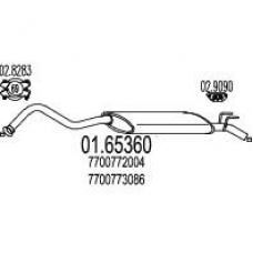 01.65360 MTS Глушитель выхлопных газов конечный