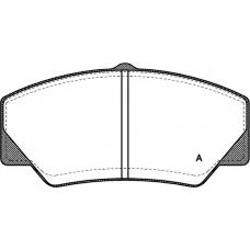 BPA0206.00 OPEN PARTS Комплект тормозных колодок, дисковый тормоз