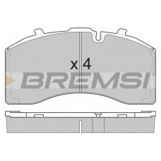 BP7330 BREMSI Комплект тормозных колодок, дисковый тормоз