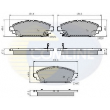 CBP3943 COMLINE Комплект тормозных колодок, дисковый тормоз