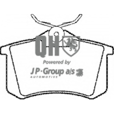 1163707819 Jp Group Комплект тормозных колодок, дисковый тормоз