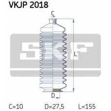 VKJP 2018 SKF Комплект пылника, рулевое управление