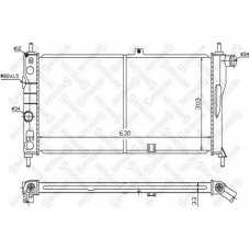 10-25101-SX STELLOX Радиатор, охлаждение двигателя