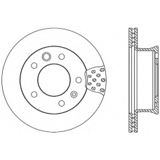 BDA1706.20 OPEN PARTS Тормозной диск