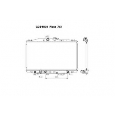 2064001 ORDONEZ Радиатор, охлаждение двигателя