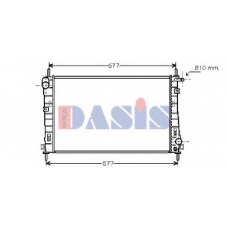 090071N AKS DASIS Радиатор, охлаждение двигателя