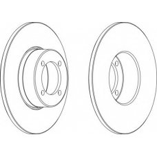 DDF082-1 FERODO Тормозной диск