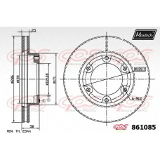 861085.6060 MAXTECH Тормозной диск