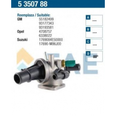 5350788 FAE Термостат, охлаждающая жидкость