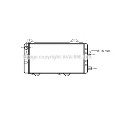 FDA2097 AVA Радиатор, охлаждение двигателя