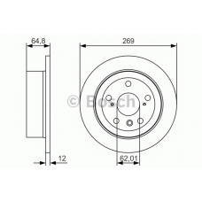 0 986 479 T13 BOSCH Тормозной диск