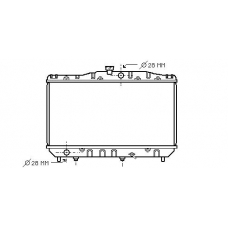 TO2158 AVA Радиатор, охлаждение двигателя