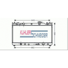 3200861 KUHLER SCHNEIDER Радиатор, охлаждение двигател