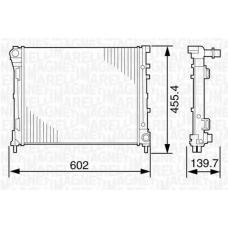350213120500 MAGNETI MARELLI Радиатор, охлаждение двигателя