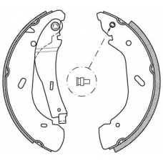 BSA2048.00 OPEN PARTS Комплект тормозных колодок